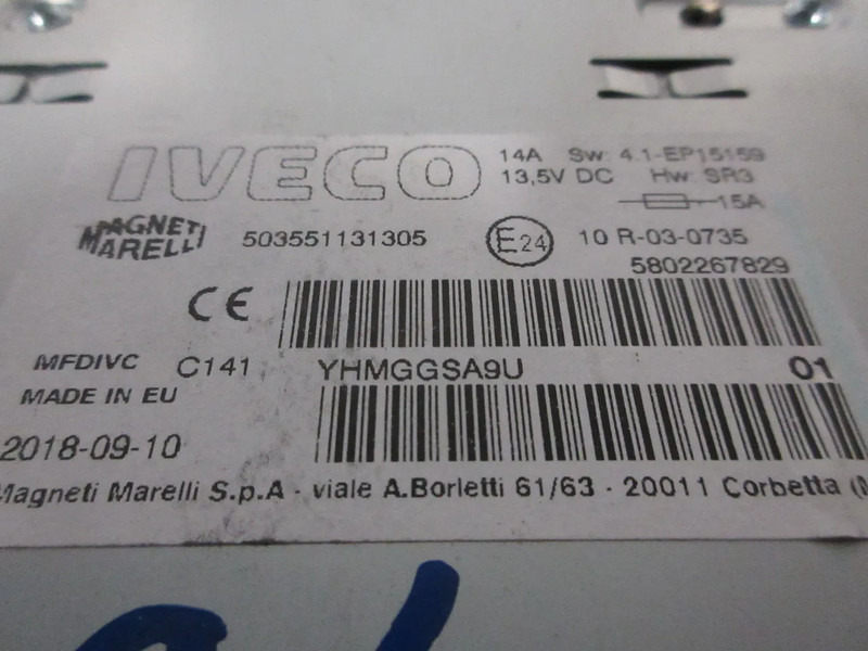 Iveco 5802267829 MP3 DISC IVECI HI WAY EURO 6 MODEL 2018 - Electrical system for Truck: picture 4 Iveco 5802267829 MP3 DISC IVECI HI WAY EURO 6 MODEL 2018 - Electrical system for Truck: picture 4