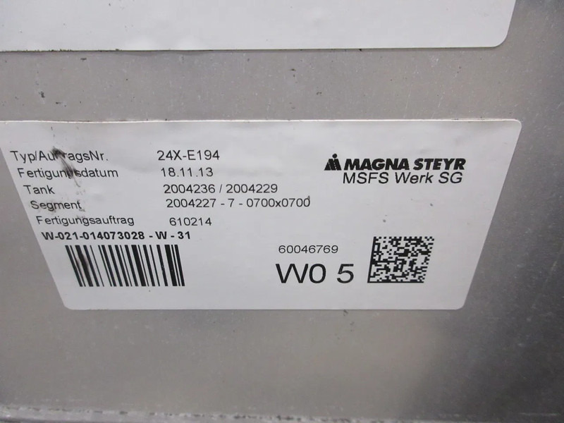 Iveco 81.12201-5839 // 81.12201-5933 // 450 LITER MAN TGX TGS EURO 6 TANK MODEL 2018 - Fuel tank for Truck: picture 5 Iveco 81.12201-5839 // 81.12201-5933 // 450 LITER MAN TGX TGS EURO 6 TANK MODEL 2018 - Fuel tank for Truck: picture 5