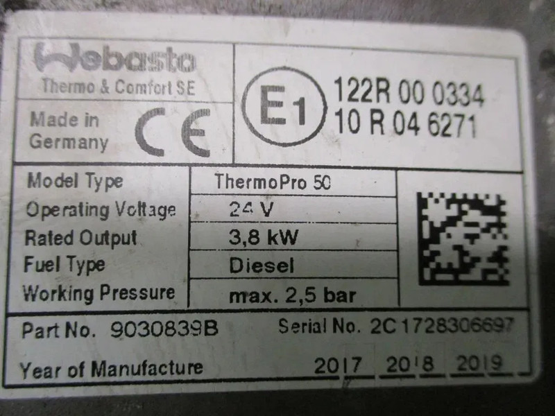 Electrical system for Truck Mercedes-Benz A 960 830 61 61 STANDKACHEL MERCEDES BENZ 1945 MP4: picture 10