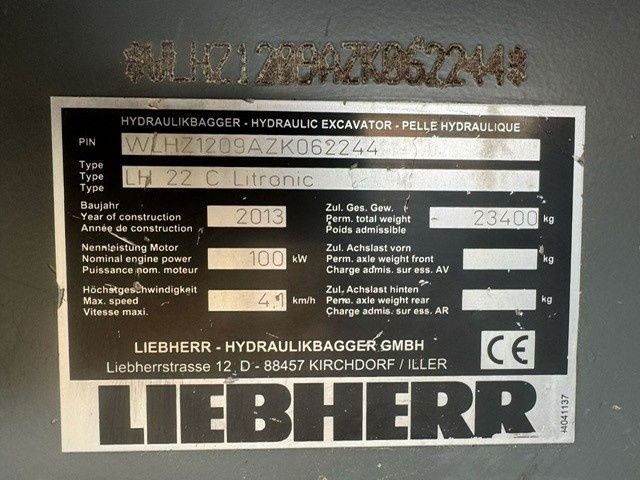 Waste/ Industry handler Liebherr LH 22 C Litronic 95 Rijwerk: picture 20