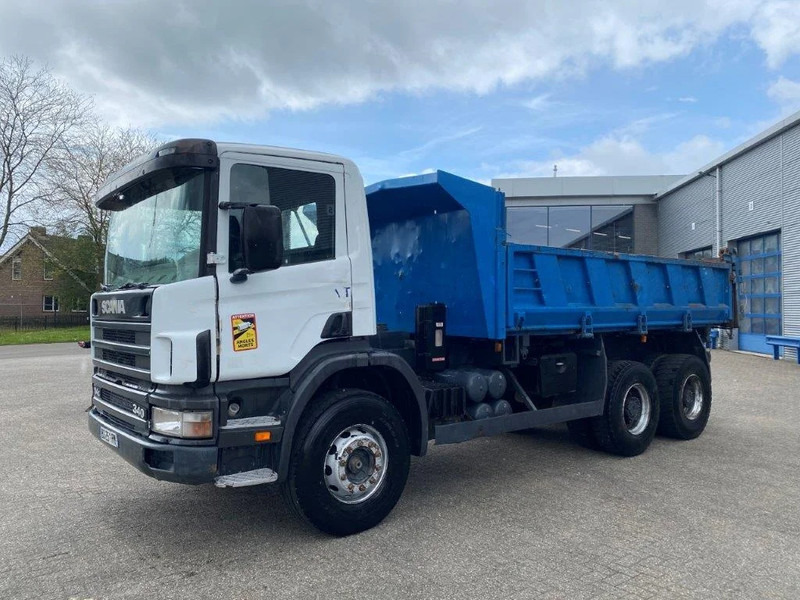Tipper Scania 114-340 / 6X4 / 2 SIDE TIPPER / BIG AXLE / FULL-STEEL / DRUM BRAKES / MANUAL / 1999: picture 1