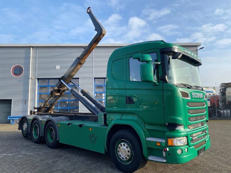 Scania R520 V8 / 8X4 / BIG AXLE / AJK HOOKLIFT 30TON / LIFT+LENKACHSE / NAVI / LEATHER / FULL-AIR / AUTOMATIC / EURO-6 / 2015 - Hook lift truck: picture 2 Scania R520 V8 / 8X4 / BIG AXLE / AJK HOOKLIFT 30TON / LIFT+LENKACHSE / NAVI / LEATHER / FULL-AIR / AUTOMATIC / EURO-6 / 2015 - Hook lift truck: picture 2