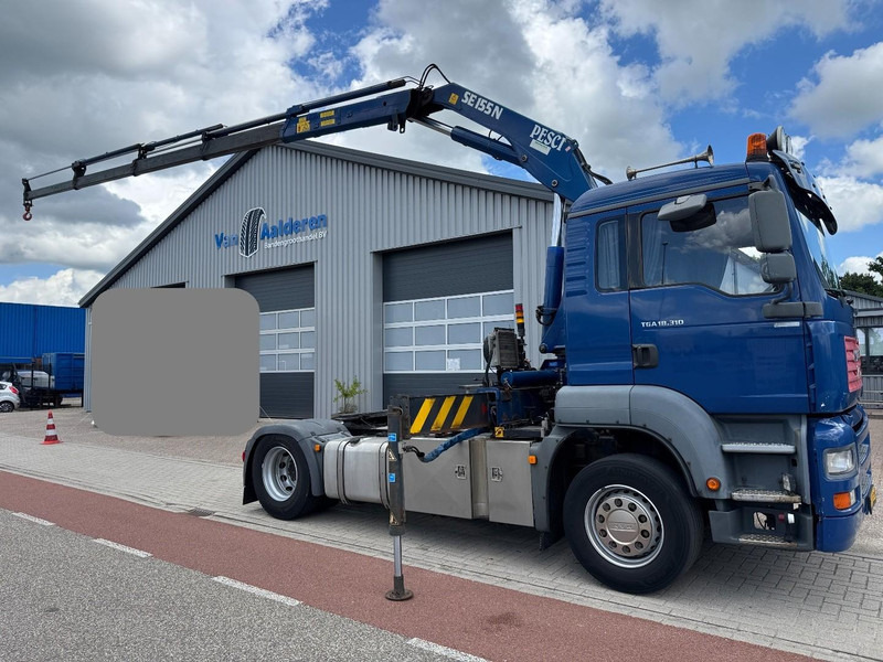 MAN TGA 18.310, Crane Pesci SE155N/4, Manual Kran, Grua, Grue, Kraan - Tractor unit: picture 1 MAN TGA 18.310, Crane Pesci SE155N/4, Manual Kran, Grua, Grue, Kraan - Tractor unit: picture 1