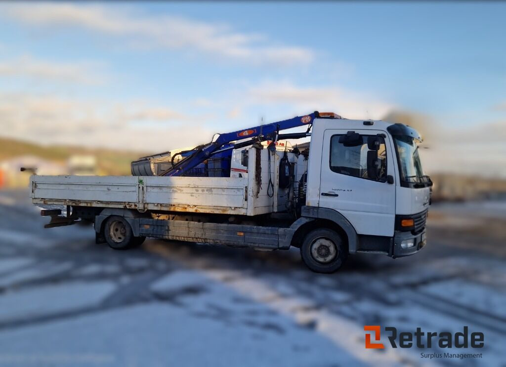 Mercedes-Benz Atego 818L med 6 meter plan og kran - Dropside/ Flatbed truck, Crane truck: picture 4 Mercedes-Benz Atego 818L med 6 meter plan og kran - Dropside/ Flatbed truck, Crane truck: picture 4