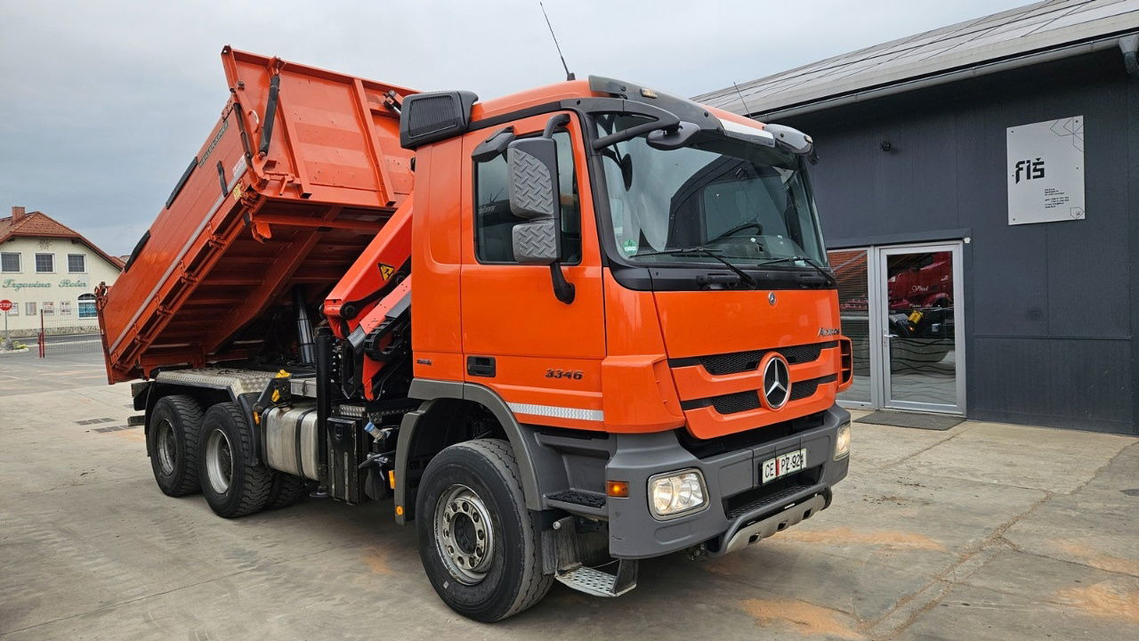 Mercedes-Benz Actros 3346 K palfinger PK 18002 - bordmatic - meiller tipper - EPS 3 pedals - Tipper: picture 4 Mercedes-Benz Actros 3346 K palfinger PK 18002 - bordmatic - meiller tipper - EPS 3 pedals - Tipper: picture 4