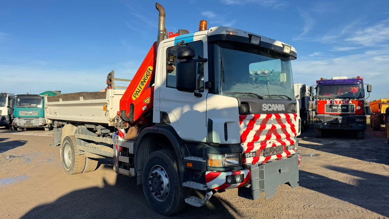 Scania P 114C 340 4x4 tipper - PK 14080 - 10.6M - 108.000km - Tipper, Crane truck: picture 3 Scania P 114C 340 4x4 tipper - PK 14080 - 10.6M - 108.000km - Tipper, Crane truck: picture 3