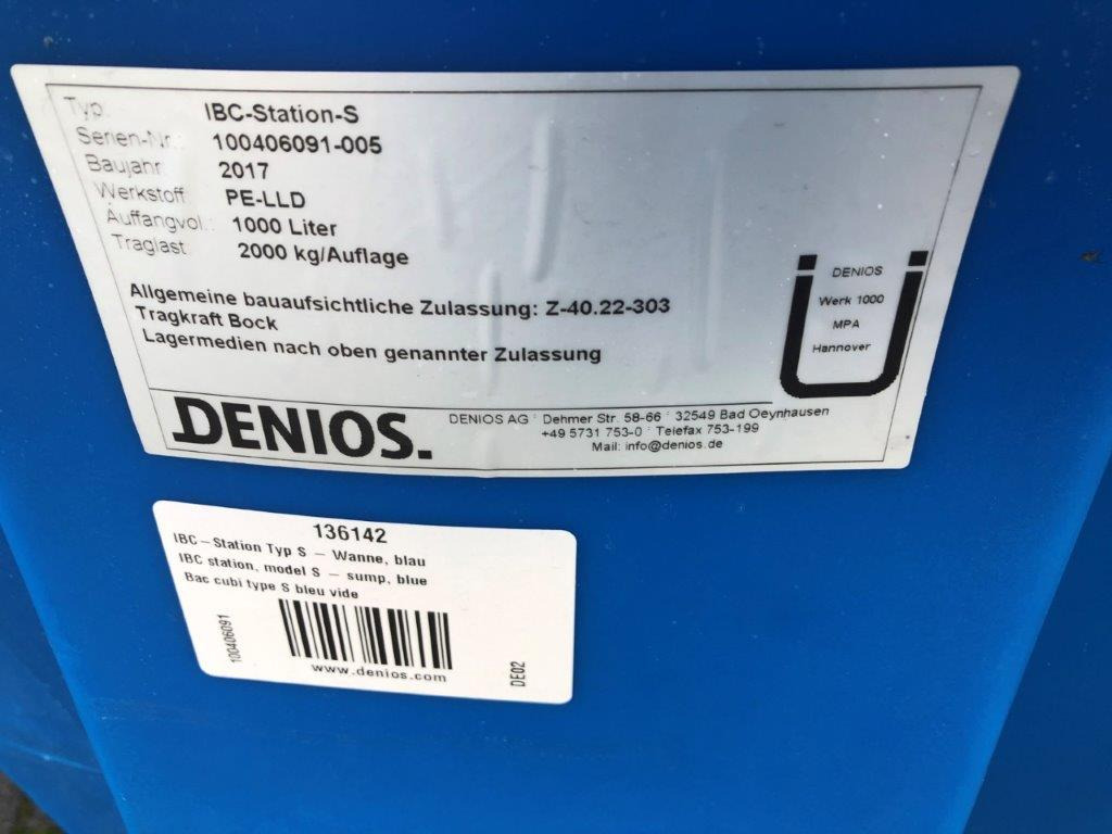 Hazardous materials storage Denios IBC Station 1000 liters - Storage tank: picture 2 Hazardous materials storage Denios IBC Station 1000 liters - Storage tank: picture 2