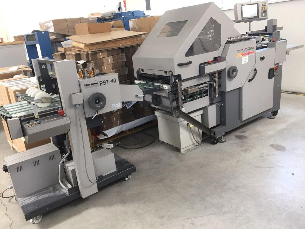 Horizon AFC-546 AKT semi-automatic adjustable combination folder with shingle press delivery Horizon PST-40 - Folding machine: picture 1 Horizon AFC-546 AKT semi-automatic adjustable combination folder with shingle press delivery Horizon PST-40 - Folding machine: picture 1