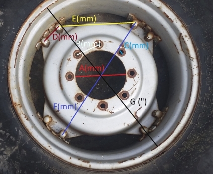 Ford Construction Wheel And Tyre 16.9/14-28. Please Check Decription. - Wheel and tire package for Farm tractor: picture 5 Ford Construction Wheel And Tyre 16.9/14-28. Please Check Decription. - Wheel and tire package for Farm tractor: picture 5