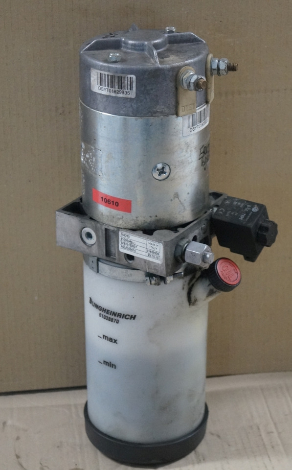 Jungheinrich 51006444 | Lifting motor with tank 24V 2,2KW 120A 2600 min-1 ISKRA Lifting motor with tank 24V 2,2KW 120A 2600 min-1 ISKRA code R932005574 for ERE225 year 2010 - Hydraulic pump for Material handling equipment: picture 1 Jungheinrich 51006444 | Lifting motor with tank 24V 2,2KW 120A 2600 min-1 ISKRA Lifting motor with tank 24V 2,2KW 120A 2600 min-1 ISKRA code R932005574 for ERE225 year 2010 - Hydraulic pump for Material handling equipment: picture 1