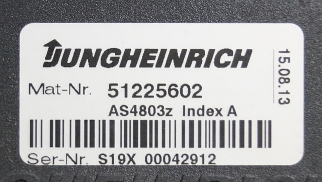 Jungheinrich 51225602 | Stuur regeling steering Controller AS4803 Z index A from - ECU for Material handling equipment: picture 3 Jungheinrich 51225602 | Stuur regeling steering Controller AS4803 Z index A from - ECU for Material handling equipment: picture 3