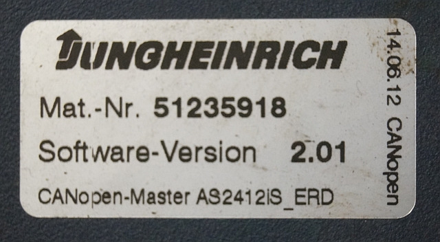 Jungheinrich 51226801 | Rij/hef/stuur regeling drive/lift/steering controller A - ECU for Material handling equipment: picture 3 Jungheinrich 51226801 | Rij/hef/stuur regeling drive/lift/steering controller A - ECU for Material handling equipment: picture 3
