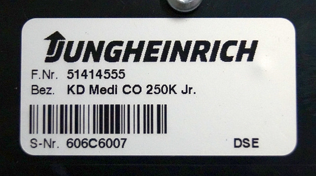 Jungheinrich 51414555 | Display KD MEDI CO 250K Jr DSE sn. 606C6007 - Dashboard for Material handling equipment: picture 3 Jungheinrich 51414555 | Display KD MEDI CO 250K Jr DSE sn. 606C6007 - Dashboard for Material handling equipment: picture 3