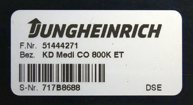 Jungheinrich 51444271 | Display KD Medi CO 800K ET sn. 717B8688 - Dashboard for Material handling equipment: picture 3 Jungheinrich 51444271 | Display KD Medi CO 800K ET sn. 717B8688 - Dashboard for Material handling equipment: picture 3