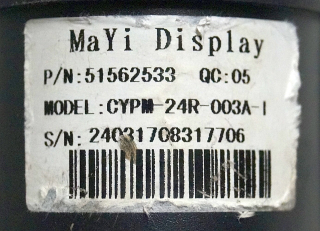 Jungheinrich 51562533 | Battery and Hour indicator MaYi display CYPM-24R-003A-I - Dashboard for Material handling equipment: picture 3 Jungheinrich 51562533 | Battery and Hour indicator MaYi display CYPM-24R-003A-I - Dashboard for Material handling equipment: picture 3