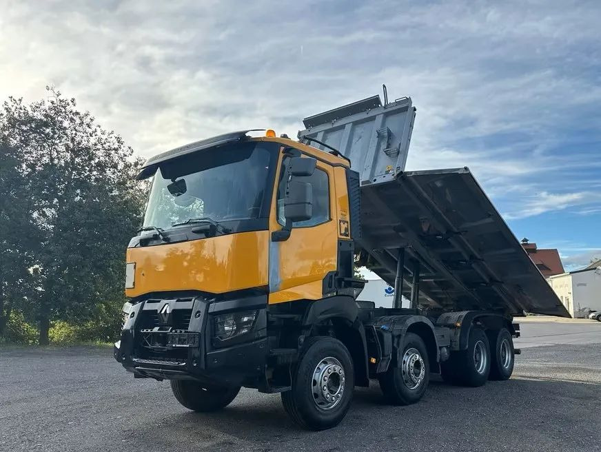 Renault K 440 8x4 • Bordmatik • Klima •  Meiller • Euro 6 • 3-stronna wywrotka • 299 000 km - Tipper: picture 1 Renault K 440 8x4 • Bordmatik • Klima •  Meiller • Euro 6 • 3-stronna wywrotka • 299 000 km - Tipper: picture 1