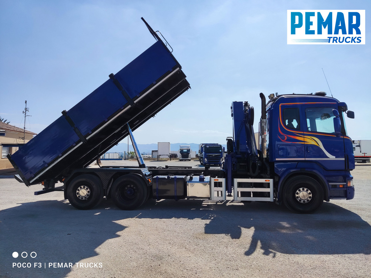 Tipper, Crane truck SCANIA R 420 6X2 GRUA PALFINGER PK 23002 BASCULANTE: picture 13