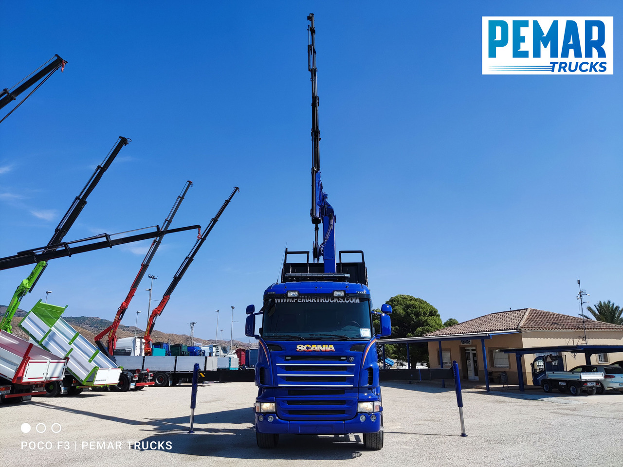 Tipper, Crane truck SCANIA R 420 6X2 GRUA PALFINGER PK 23002 BASCULANTE: picture 31