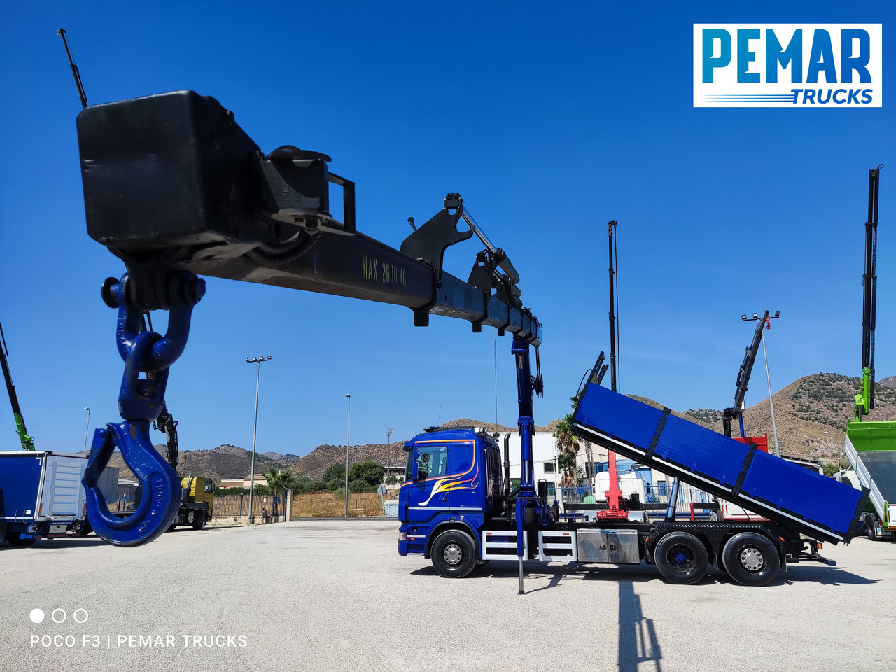 Tipper, Crane truck SCANIA R 420 6X2 GRUA PALFINGER PK 23002 BASCULANTE: picture 35