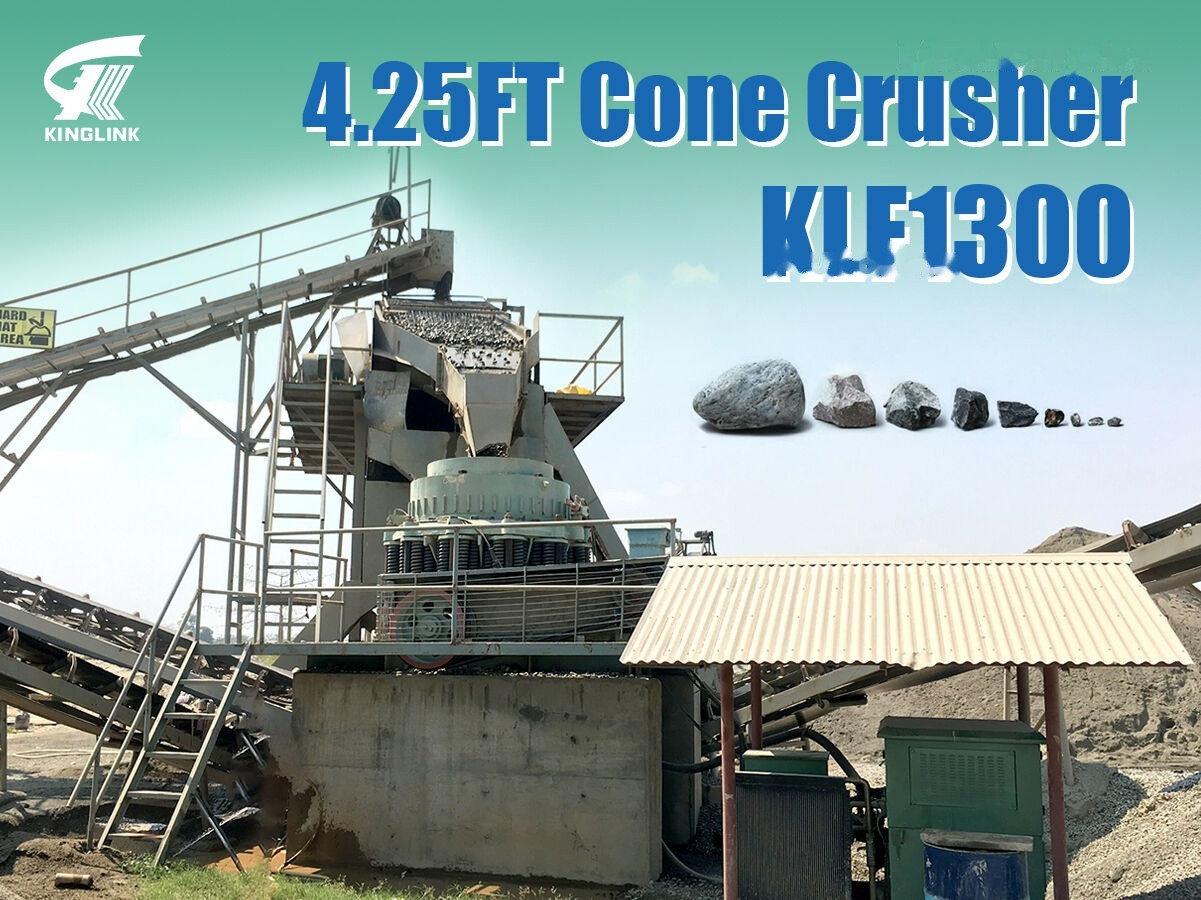 Kinglink 4.25 Ft Riverstone Cone Crusher KLF1300 - Cone crusher: picture 1 Kinglink 4.25 Ft Riverstone Cone Crusher KLF1300 - Cone crusher: picture 1