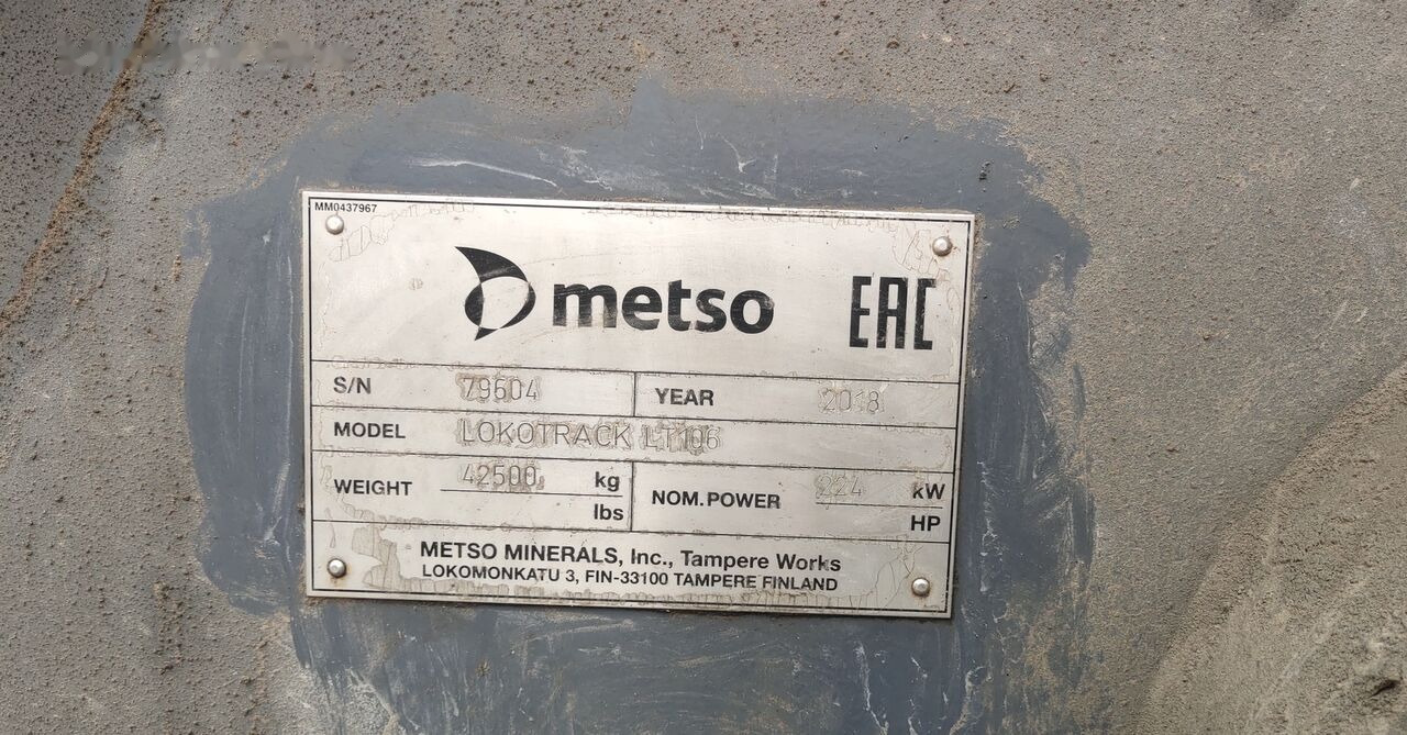 Metso Lokotrack LT106 Portable Jaw Crusher - Mobile crusher: picture 2 Metso Lokotrack LT106 Portable Jaw Crusher - Mobile crusher: picture 2