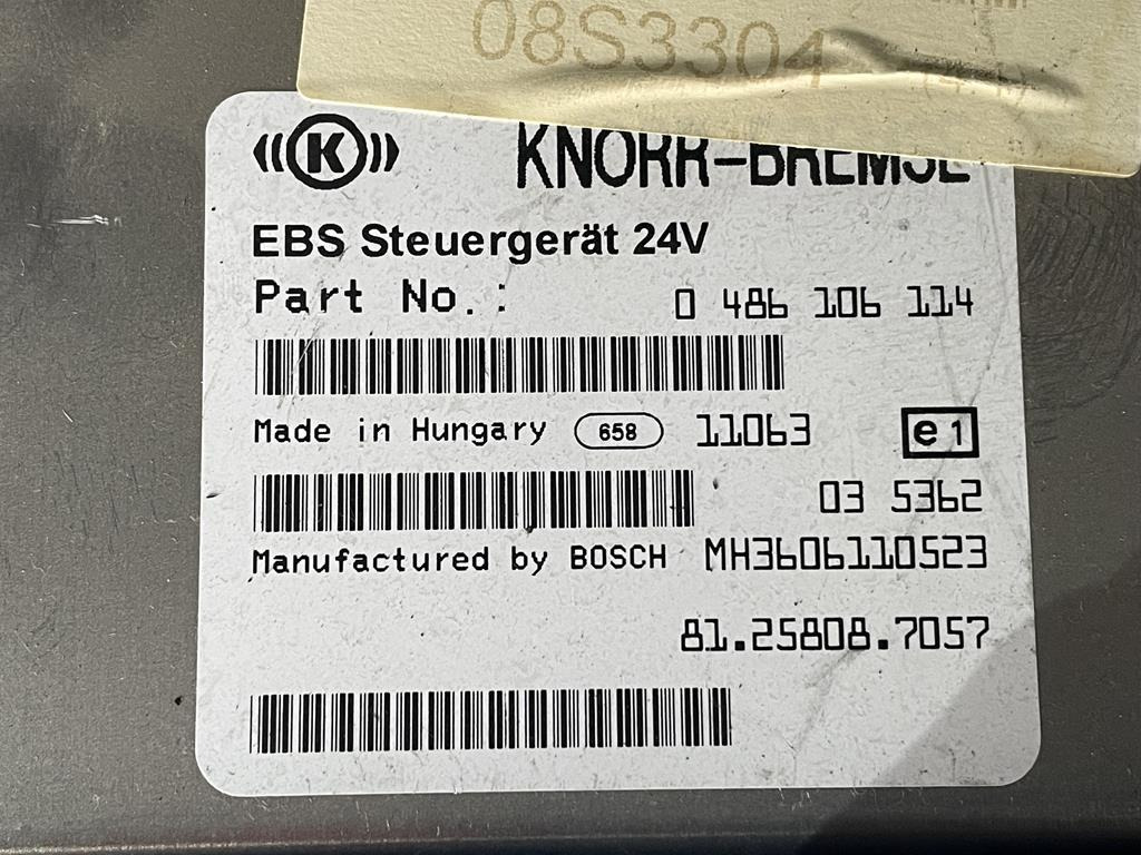 KNORR-BREMSE EBS FOR MAN - 81.25808.7057 - ECU for Truck: picture 3 KNORR-BREMSE EBS FOR MAN - 81.25808.7057 - ECU for Truck: picture 3