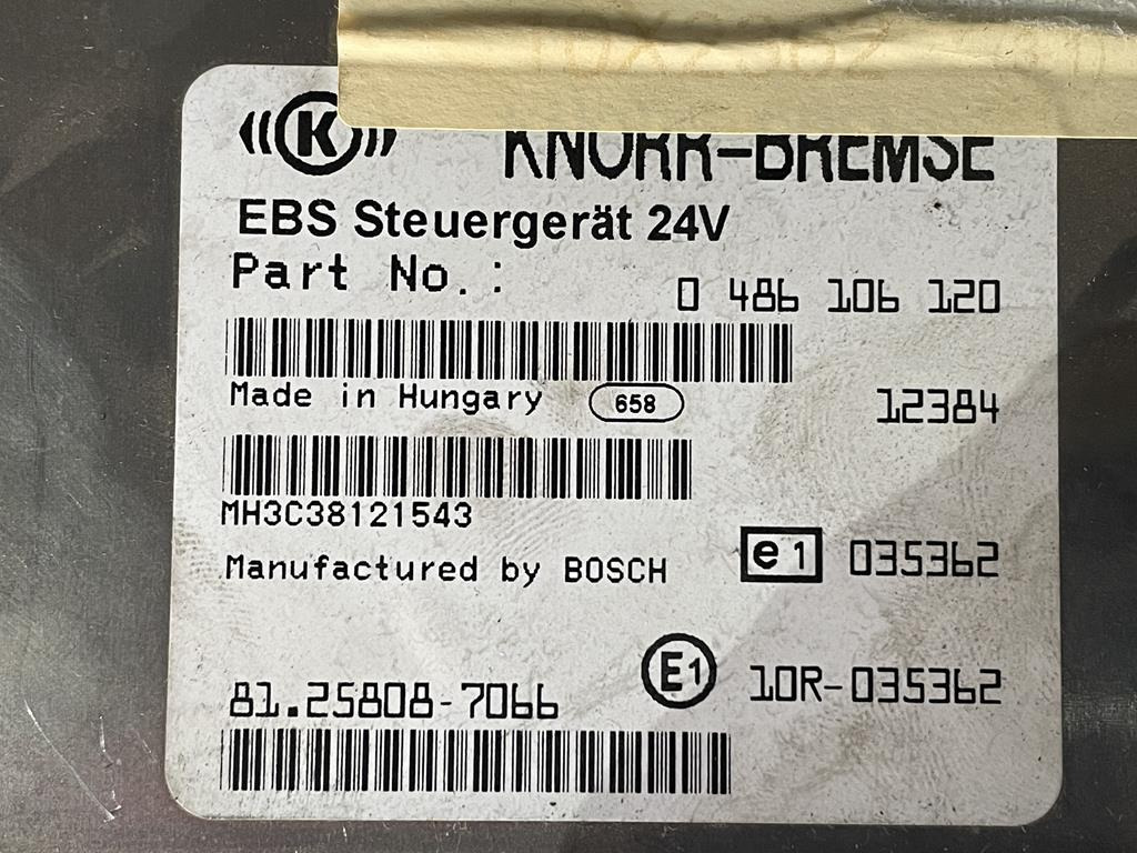 KNORR-BREMSE MAN EBS - 81.25808-7066 - ECU for Truck: picture 3 KNORR-BREMSE MAN EBS - 81.25808-7066 - ECU for Truck: picture 3