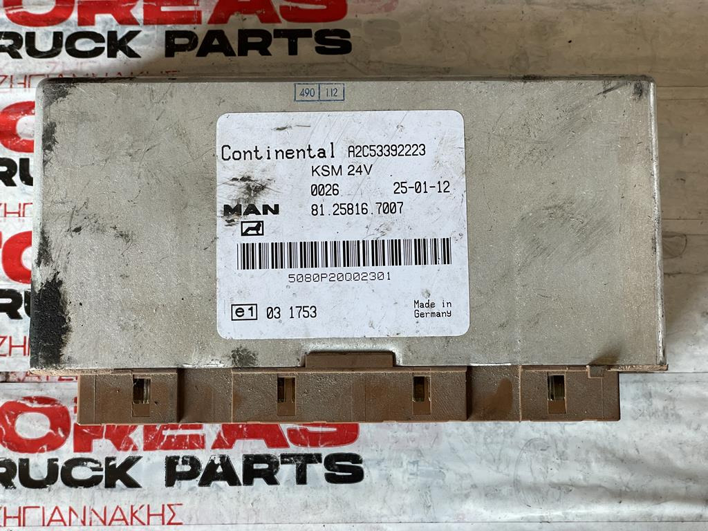 MAN KSM 81.25816 - 7007 - ECU for Truck: picture 1 MAN KSM 81.25816 - 7007 - ECU for Truck: picture 1