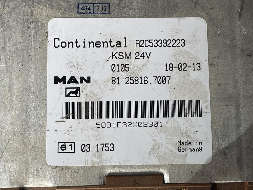 MAN KSM 81.25816.7007 - ECU for Truck: picture 2 MAN KSM 81.25816.7007 - ECU for Truck: picture 2