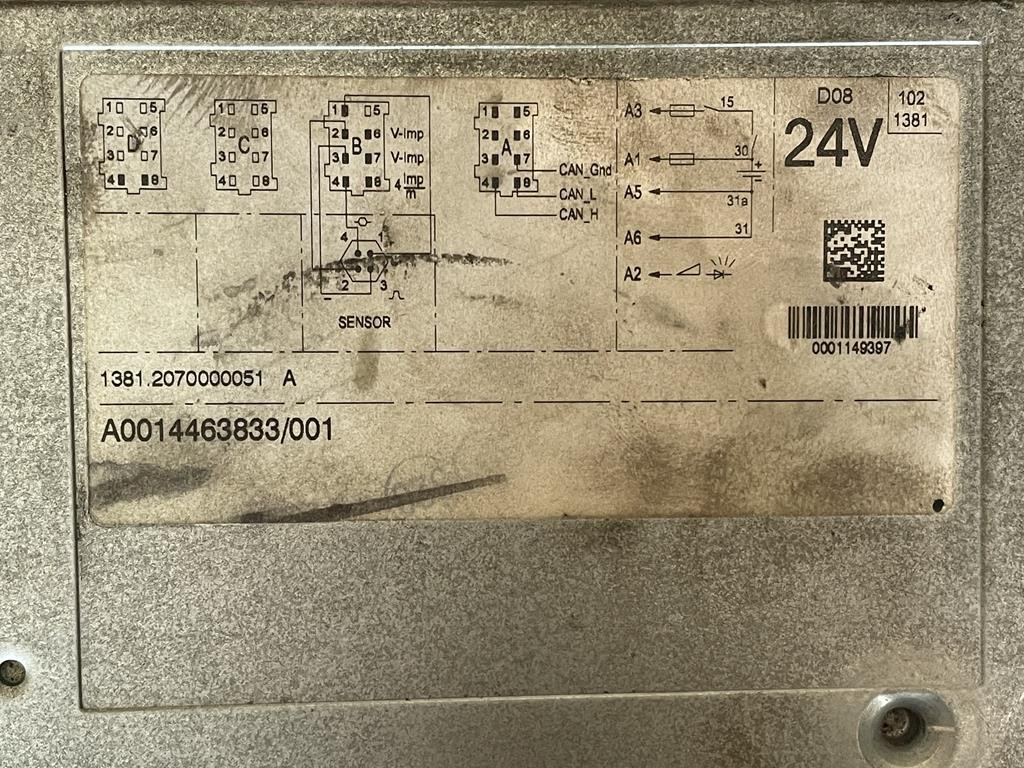 MERCEDES-BENZ Α 001 446 38 33 - Tachograph for Truck: picture 3 MERCEDES-BENZ Α 001 446 38 33 - Tachograph for Truck: picture 3