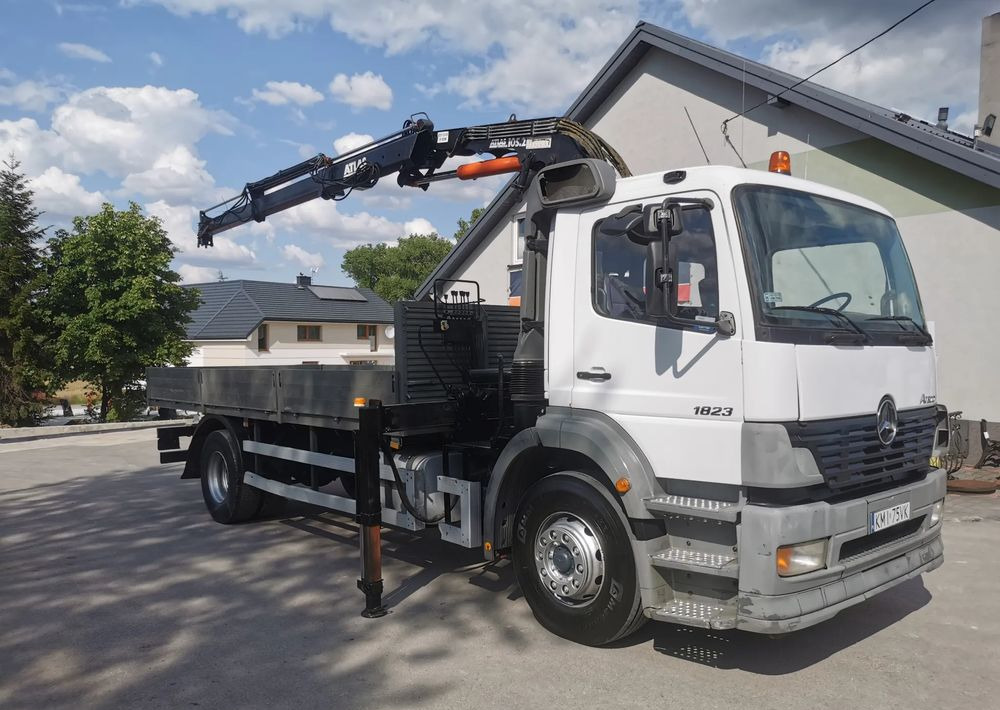 Mercedes-Benz Atego 1823 żuraw HDS Atlas 105.2 koła 315/80R22,5 - Dropside/ Flatbed truck, Crane truck: picture 1 Mercedes-Benz Atego 1823 żuraw HDS Atlas 105.2 koła 315/80R22,5 - Dropside/ Flatbed truck, Crane truck: picture 1