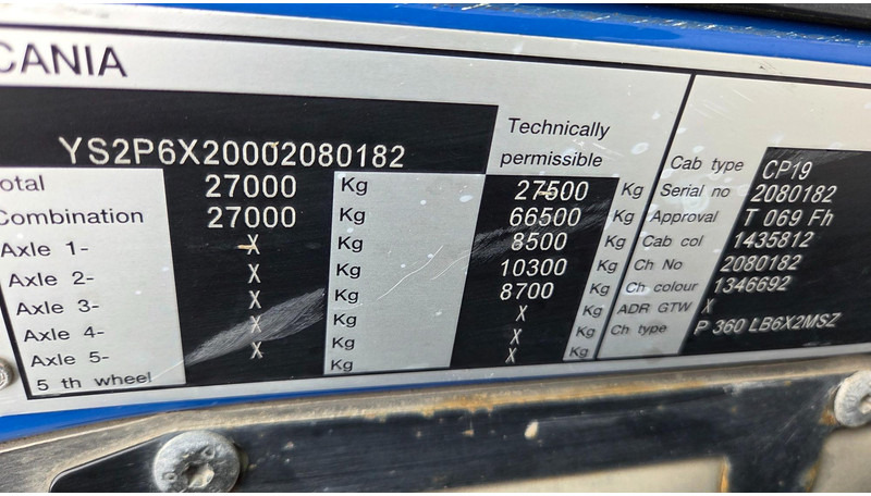 Tipper Scania P360 6X2 Full Steel: picture 15 Tipper Scania P360 6X2 Full Steel: picture 15