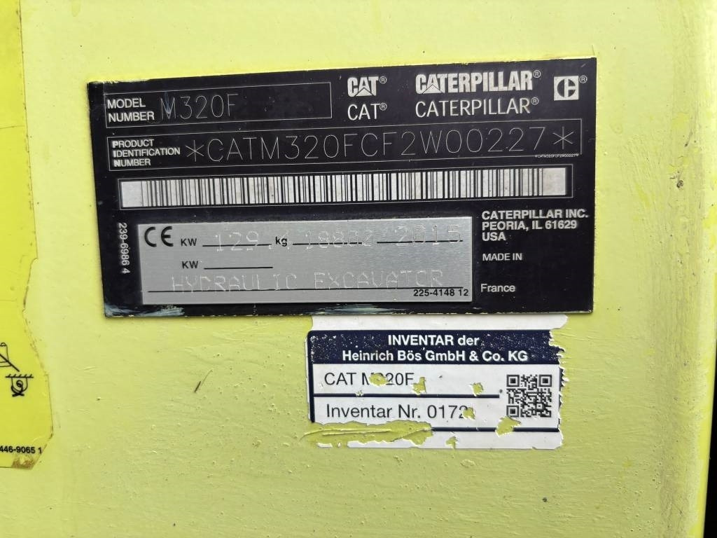 Wheel excavator CAT M 320 F: picture 8