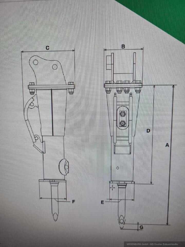 Montabert Hydraulikhammer SD8 Trägerklasse: 1,0 - 1,7 t - Hydraulic hammer for Construction machinery: picture 4 Montabert Hydraulikhammer SD8 Trägerklasse: 1,0 - 1,7 t - Hydraulic hammer for Construction machinery: picture 4