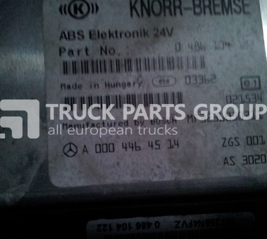 KNORR-BREMSE Mercedes BEnz Atego, Actros ABS / ASR ELEKTRONIK 24V EDC, ECU 00 control unit - ECU for Truck: picture 2 KNORR-BREMSE Mercedes BEnz Atego, Actros ABS / ASR ELEKTRONIK 24V EDC, ECU 00 control unit - ECU for Truck: picture 2