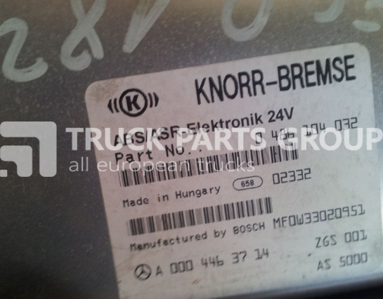 KNORR-BREMSE Mercedes BEnz Atego, Actros ABS / ASR ELEKTRONIK 24V EDC, ECU 00 control unit - ECU for Truck: picture 1 KNORR-BREMSE Mercedes BEnz Atego, Actros ABS / ASR ELEKTRONIK 24V EDC, ECU 00 control unit - ECU for Truck: picture 1