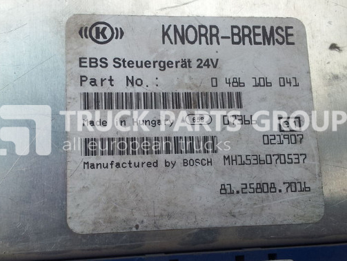 MAN electronic brake system EBS, ECU, 81258087053, KNORR-BREMSE 0486 control unit - ECU for Truck: picture 2 MAN electronic brake system EBS, ECU, 81258087053, KNORR-BREMSE 0486 control unit - ECU for Truck: picture 2