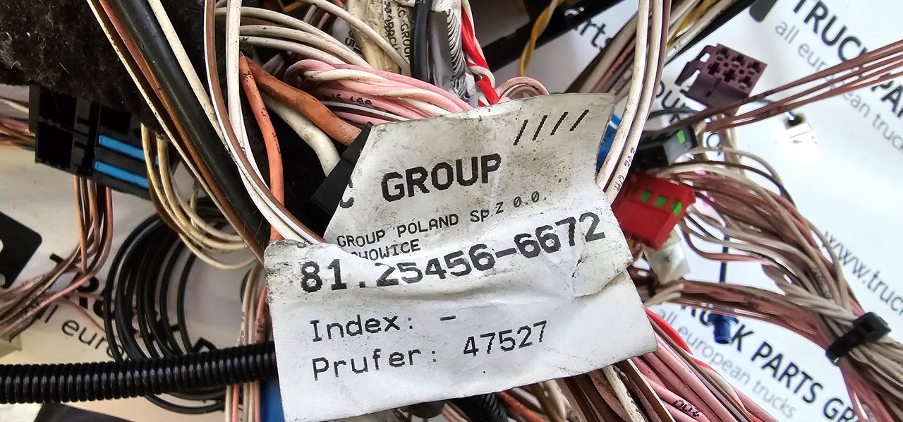 Spare parts for Truck MAN MAN TGX, TGS EURO6 cable harness with connectors inside cab, full set, wiring set electric support 81254586184, 81254585181, 81254566672, 81254595085, 81254585533, 81254566749: picture 8
