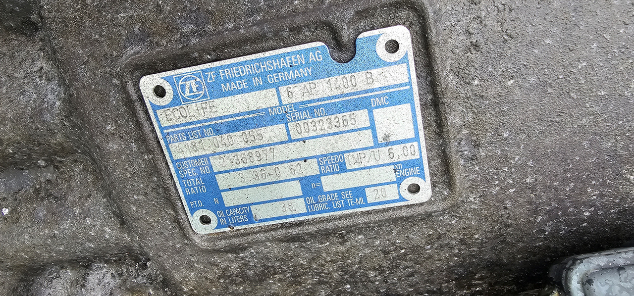 VOITH VOITH turbo gearboxes ZF ECOLIFE gearbox 6AP 1400B, ratio 3,36 - 0,62, 00323365, 6AP1400B Steurung EST ECOLIFE 6070003003, 4181040055, 4181040051, 4181040067, 4181080051, 4181080084, 4181040052, 41810 - Spare parts for Truck: picture 4 VOITH VOITH turbo gearboxes ZF ECOLIFE gearbox 6AP 1400B, ratio 3,36 - 0,62, 00323365, 6AP1400B Steurung EST ECOLIFE 6070003003, 4181040055, 4181040051, 4181040067, 4181080051, 4181080084, 4181040052, 41810 - Spare parts for Truck: picture 4