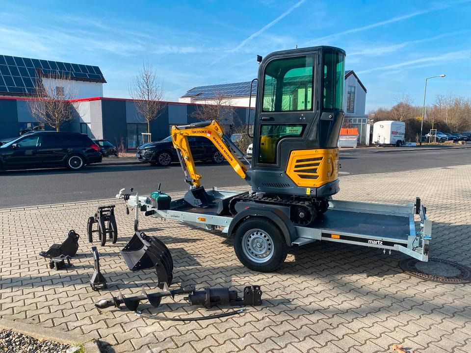 Minibagger BK950KS + Anhänger + Zubehör *INKL.19% MWST*BERGER KRAUS*KABINE*SOFORT!* - Mini excavator, Trailer: picture 3 Minibagger BK950KS + Anhänger + Zubehör *INKL.19% MWST*BERGER KRAUS*KABINE*SOFORT!* - Mini excavator, Trailer: picture 3
