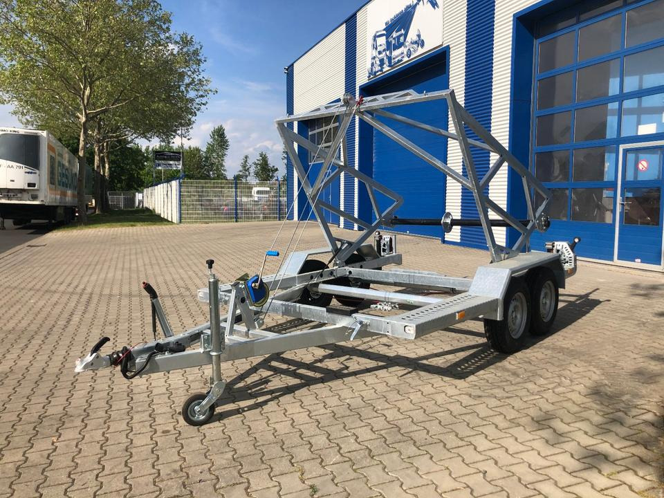 Cable drum trailer Vermietung / Kabelanhänger 3000KG / Nutzlast 2322KG / Kabeltrommel-Anhänger / Glasfaser/ 1 Monat: picture 7