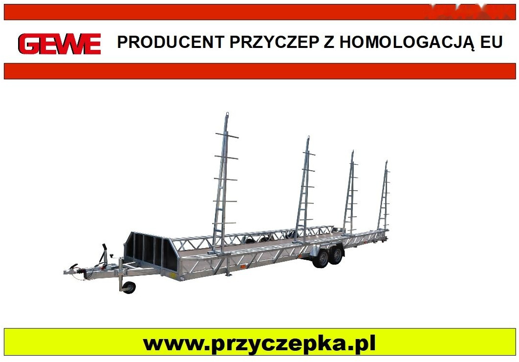 Gewe P3500 G/1 przyczepa do transportu basenów 8,5x1,93 m - Low loader trailer: picture 1 Gewe P3500 G/1 przyczepa do transportu basenów 8,5x1,93 m - Low loader trailer: picture 1