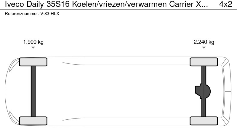 Refrigerated van Iveco Daily 35S16 Koelen/vriezen/verwarmen Carrier Xarios 350 + nacht aansluiting 220 volt: picture 17