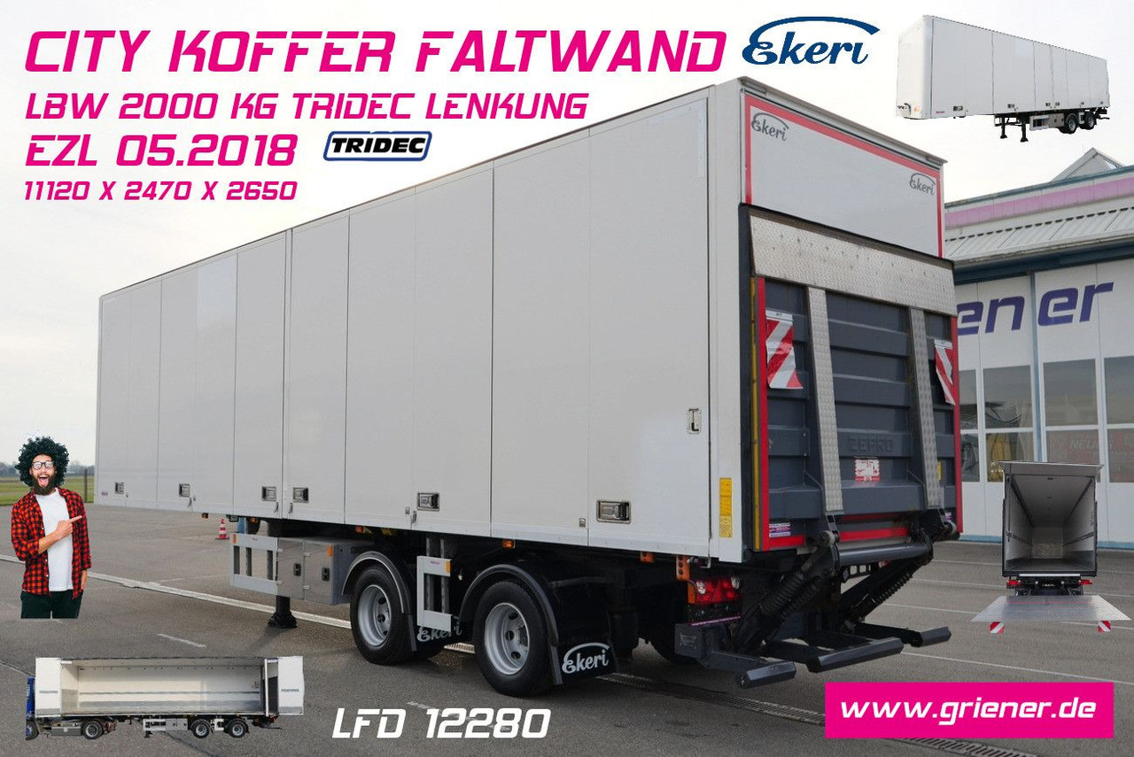 EKERI FALTWANDKOFFER CITY 11m TRIDEC LBW 2000 kg - Closed box semi-trailer: picture 1 EKERI FALTWANDKOFFER CITY 11m TRIDEC LBW 2000 kg - Closed box semi-trailer: picture 1