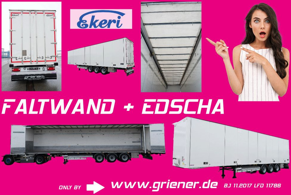 EKERI T3-A / SEITLICHE TÜREN /FALTWAND EDSCHA ! EKERI T3-A / SEITLICHE TÜREN /FALTWAND EDSCHA ! - Closed box semi-trailer: picture 1 EKERI T3-A / SEITLICHE TÜREN /FALTWAND EDSCHA ! EKERI T3-A / SEITLICHE TÜREN /FALTWAND EDSCHA ! - Closed box semi-trailer: picture 1