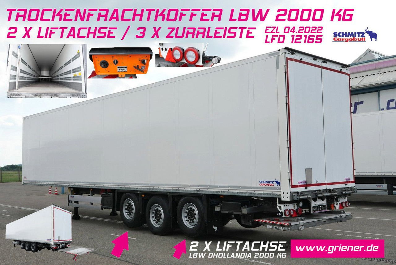 Schmitz Cargobull SKO 24/3 x ZURR/2 x LIFT /LBW 2000 kg / 2,70 - Closed box semi-trailer: picture 1 Schmitz Cargobull SKO 24/3 x ZURR/2 x LIFT /LBW 2000 kg / 2,70 - Closed box semi-trailer: picture 1