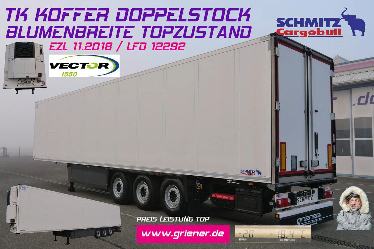 Schmitz Cargobull SKO 24/CARRIER 1550/DOPPELSTOCK/BLUMEN 258tsd km - Closed box semi-trailer: picture 1 Schmitz Cargobull SKO 24/CARRIER 1550/DOPPELSTOCK/BLUMEN 258tsd km - Closed box semi-trailer: picture 1