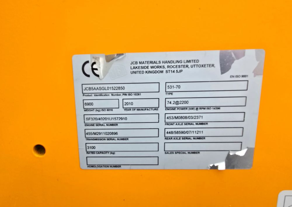 Telescopic handler JCB 531-70: picture 8