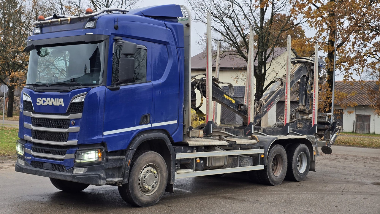 SCANIA R450 - Timber truck, Crane truck: picture 1 SCANIA R450 - Timber truck, Crane truck: picture 1