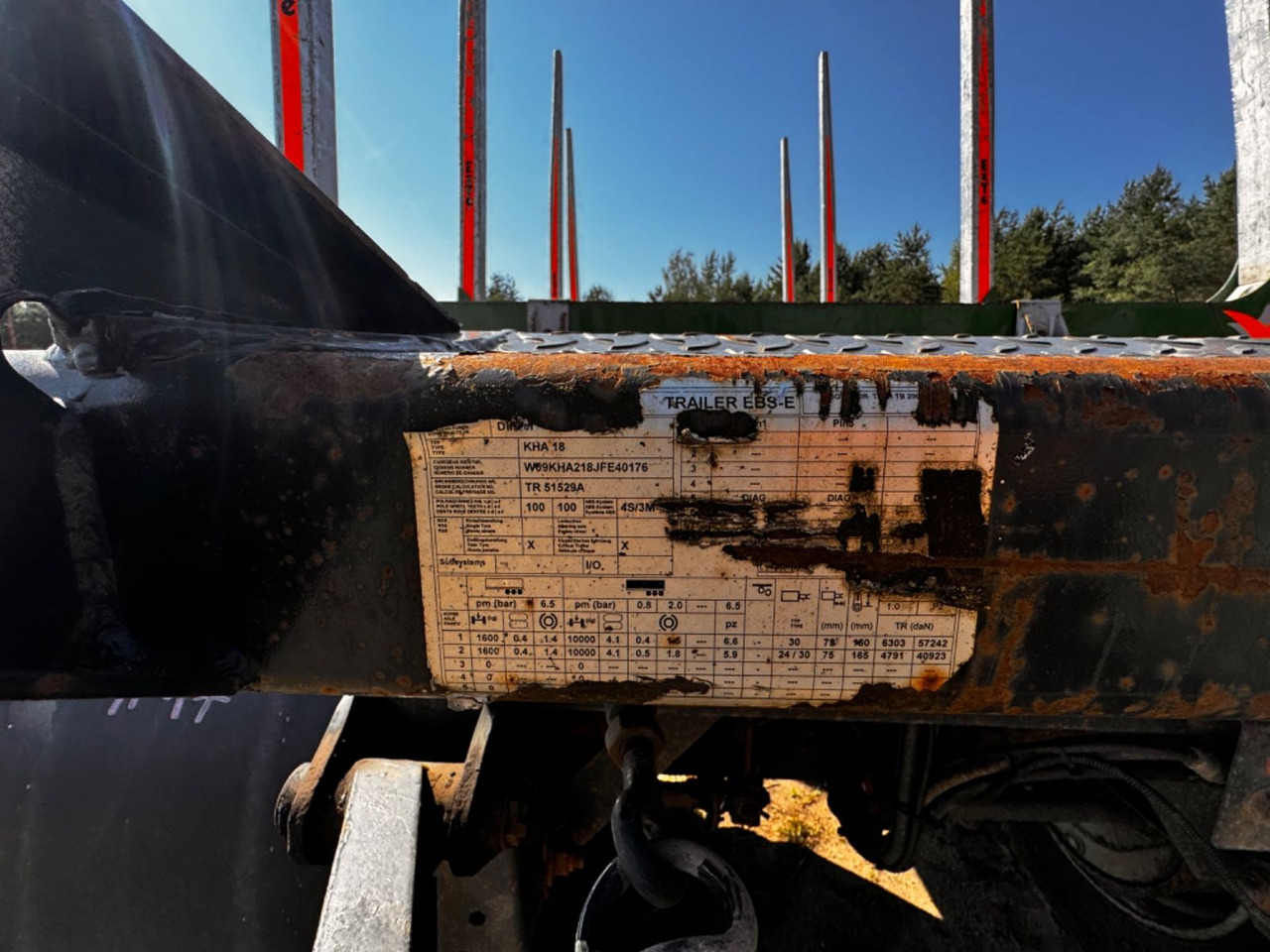 Timber trailer EBERT KHA 18: picture 13